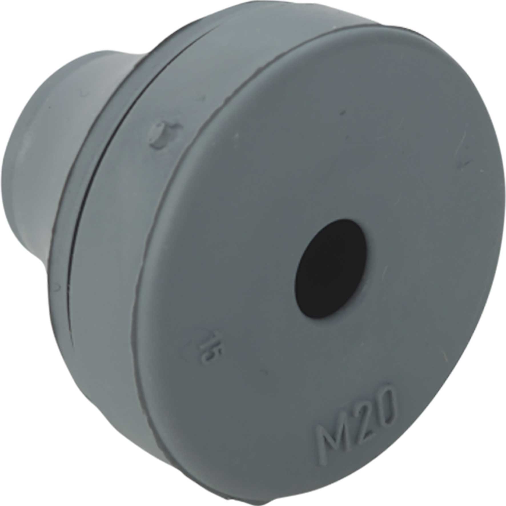 Quickseal Kabeleinführungstülle für M12, Dunkelgrau RAL 7001 Kabel Ø 4.0-7.0 mm