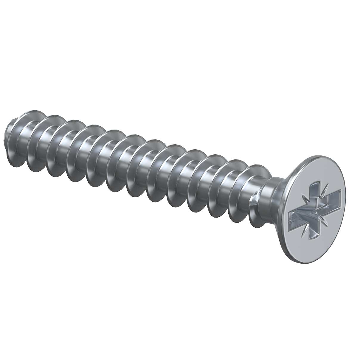 Śruba przyrządowa, PlusMinus, Ř 3,2 x 20 mm, cynkowana galwanicznie, Śruba kombinowana – krzyżowa/rowkowa