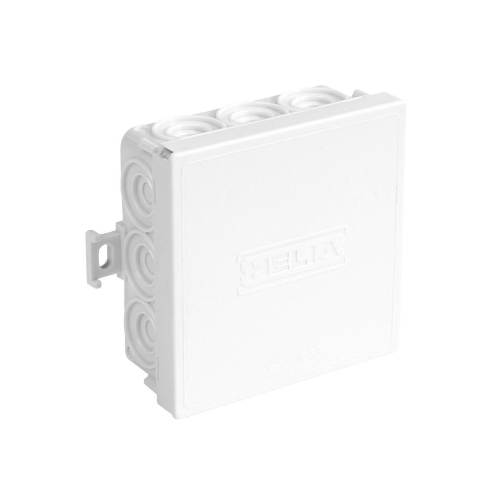 Kabelabzweigkasten IP55, mit Einführungen12 x 20 mm, 85 x 85 x 37 mm, reinweiss RAL 9010