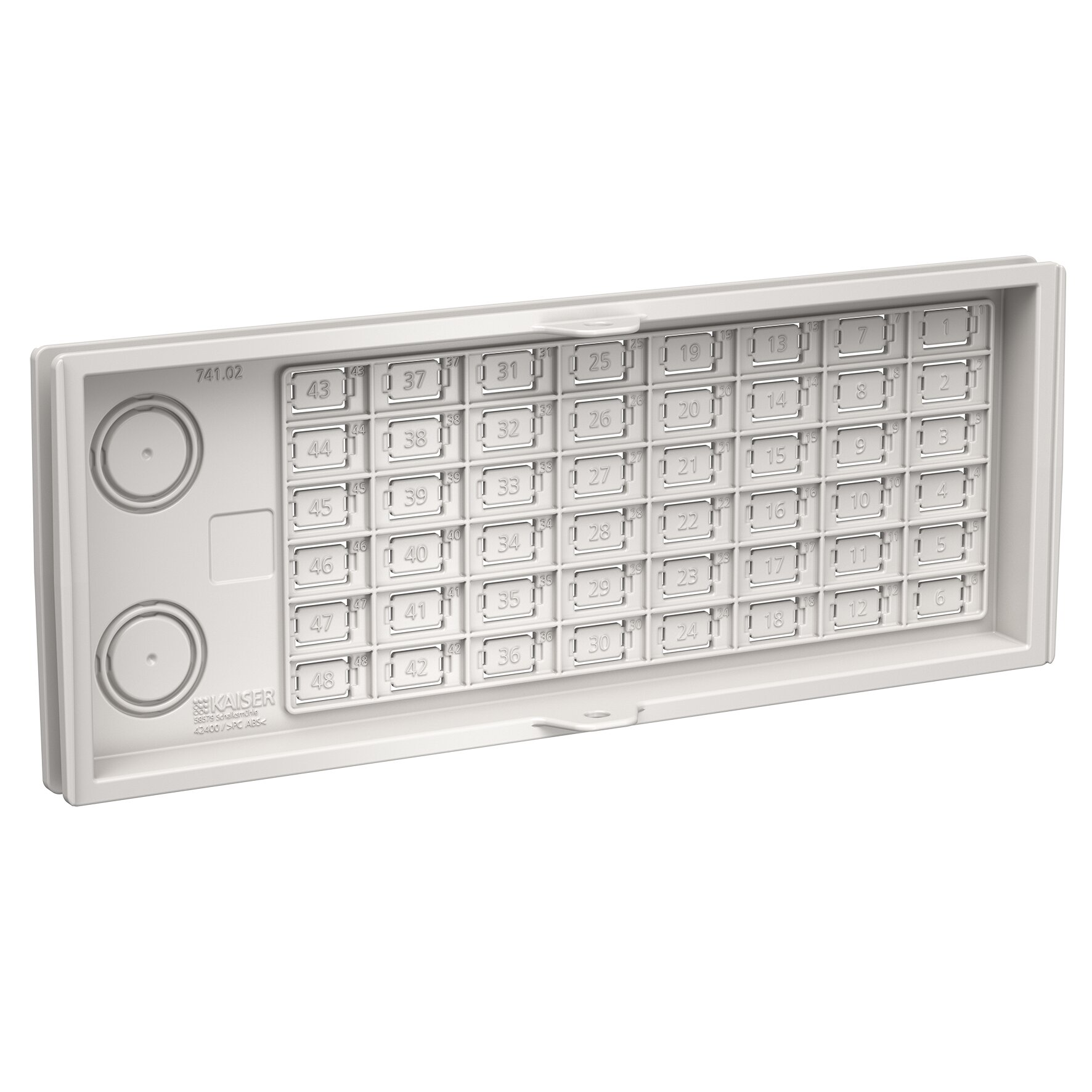 Gf-GV FlexBox Connect Wandmodul F Ausbr. 4 x M20, M25, 48 LC-DX Kupplungen
