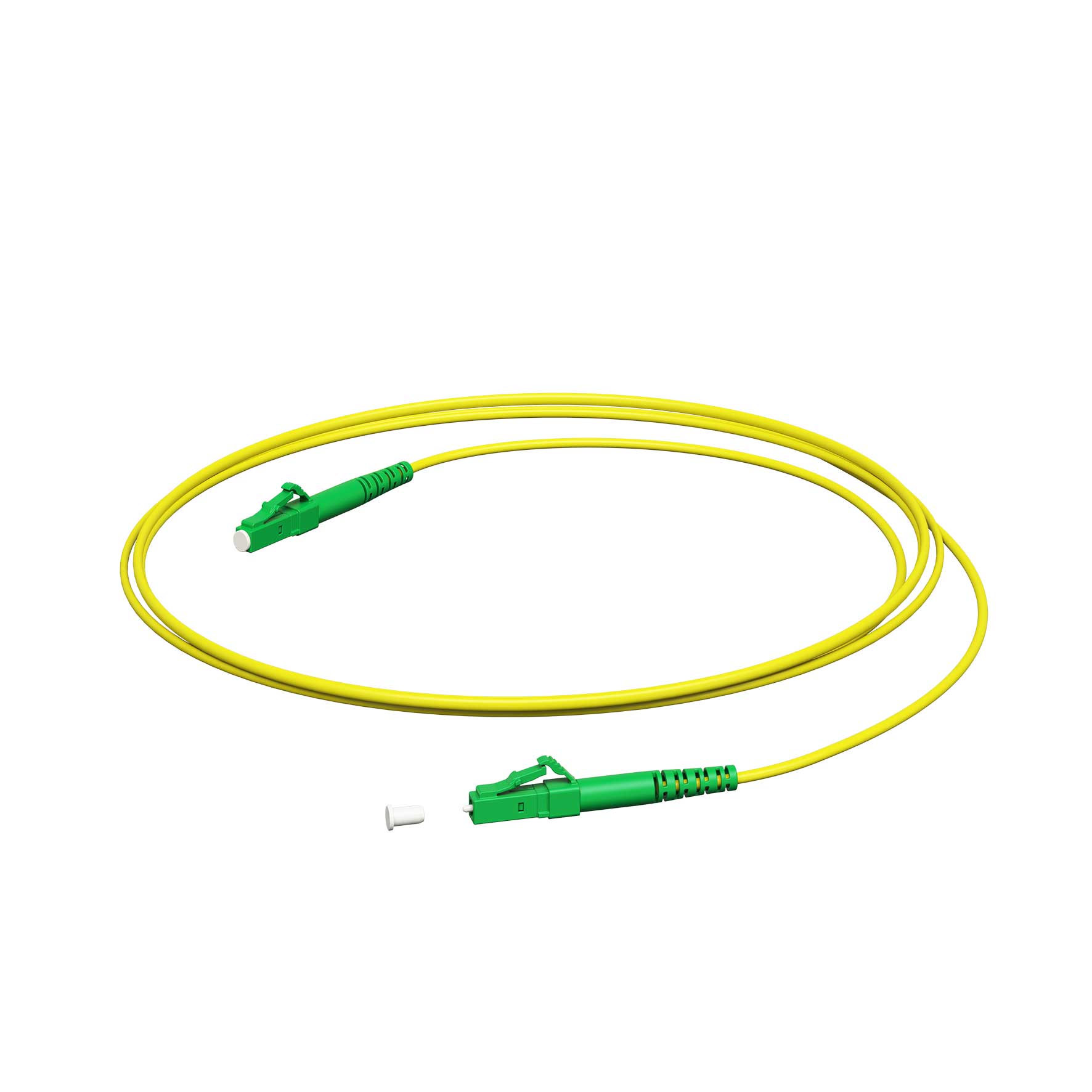 Patchkabel LC/APC-LC/APC, SX, G.657.A2, LSZH, gelb, 1,0 m
