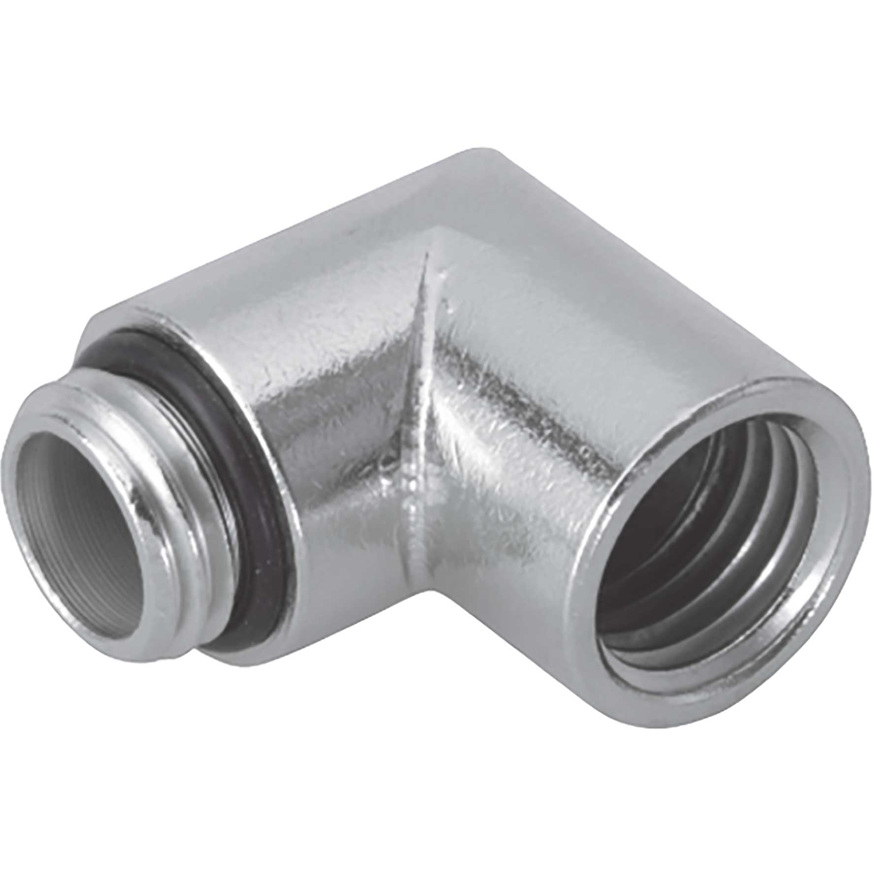 Winkel 90° Ms mit Innen-/Aussengewinde, Anschlussgewinde M12x1.5 / M12x1.5