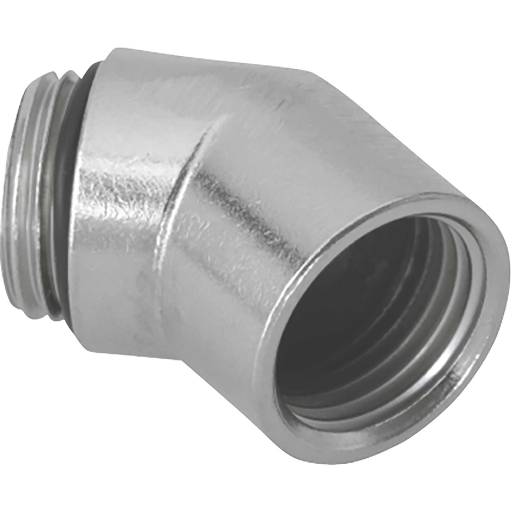 Winkel 45° Ms mit Innen-/Aussengewinde, Anschlussgewinde M16x1.5 / M16x1.5