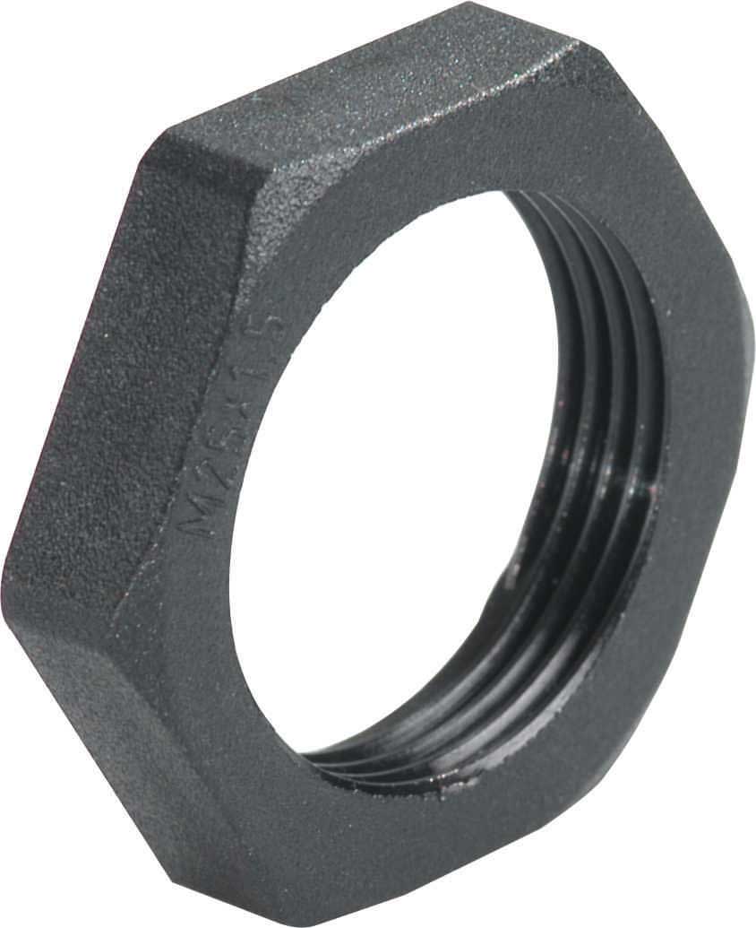 Gegenmutter Kst. M20x1.5, Schwarz RAL 9005