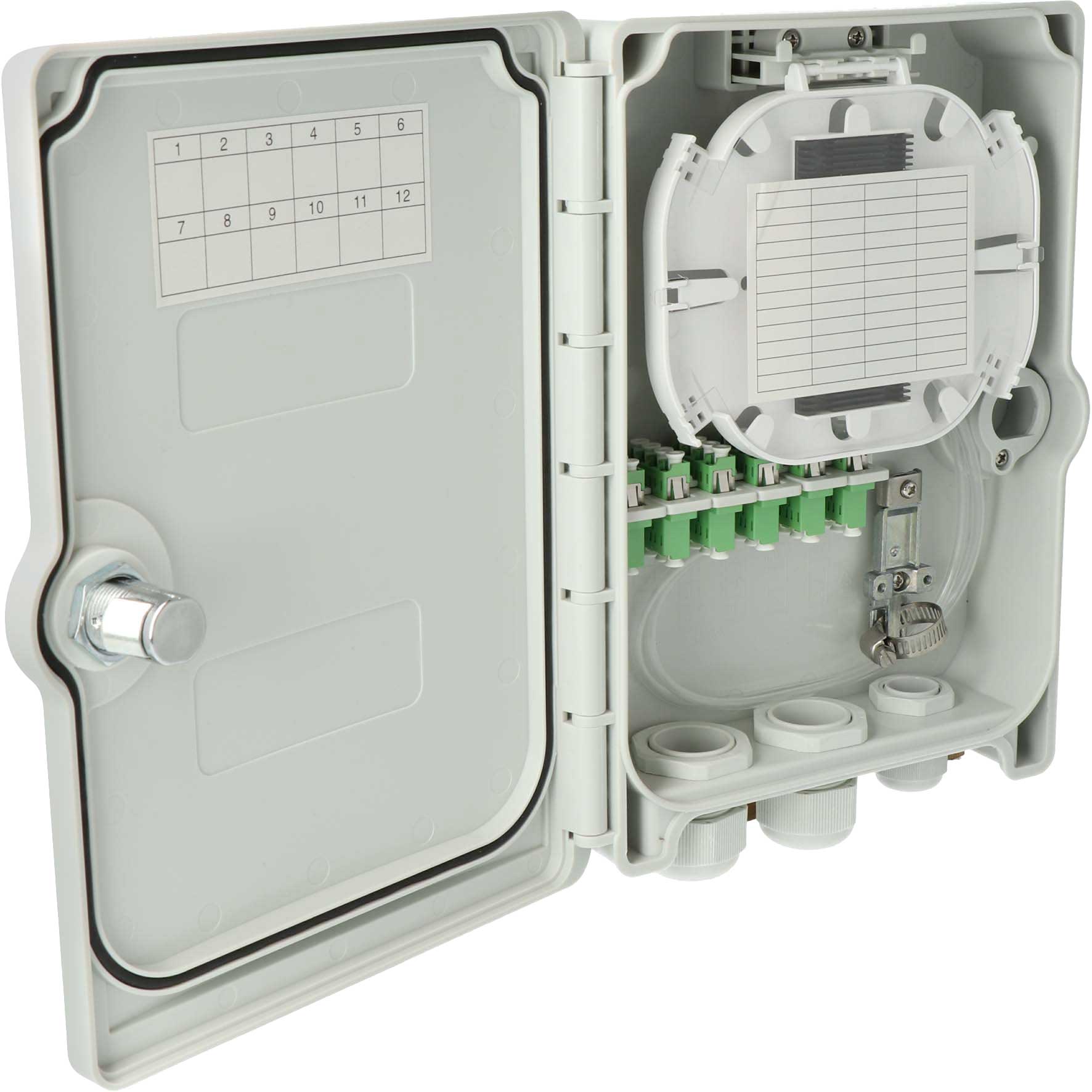 Connectivity Kompakt Gebäudeverteiler, Gf-GV, 24 Fasern, ANT, 6 LC/APC QD, IP55