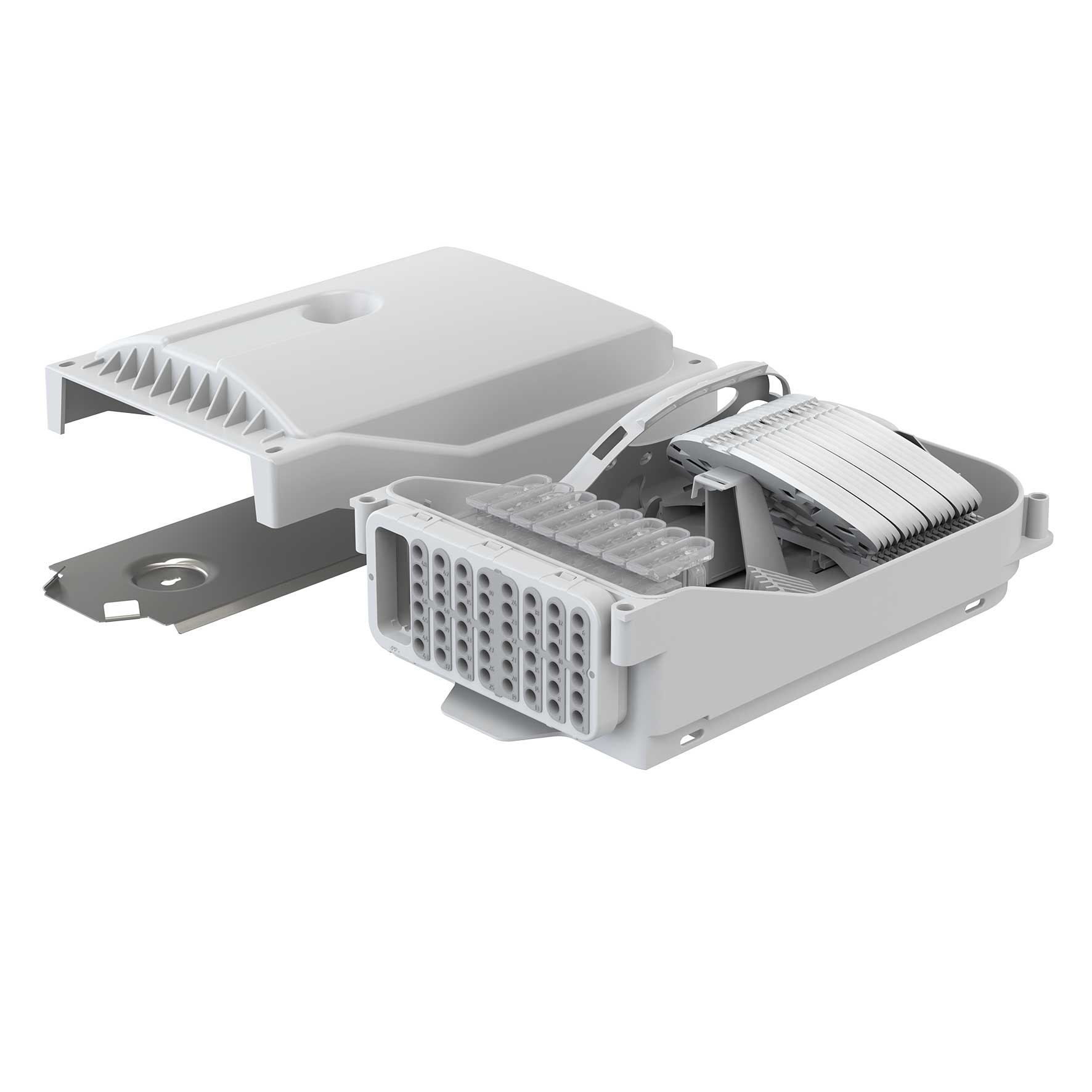 Connectivity Gebäudeverteiler Gf-GV, 192 Fasern, ANT, 48 Ausgänge, Loop, IP65, 4 mm